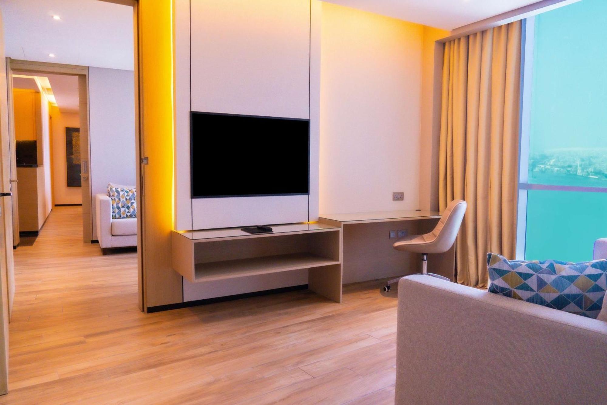 Hotel Hilton Bahrain Manama Exterior foto A room at the hotel